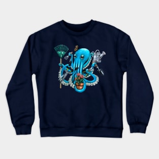 "Octo Gardener" - Octopus Landscaper Crewneck Sweatshirt